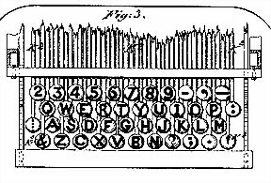 Brevetto QWERTY 1878